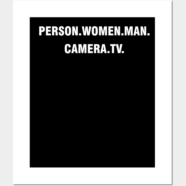 person woman man camera tv Wall Art by Magic Arts